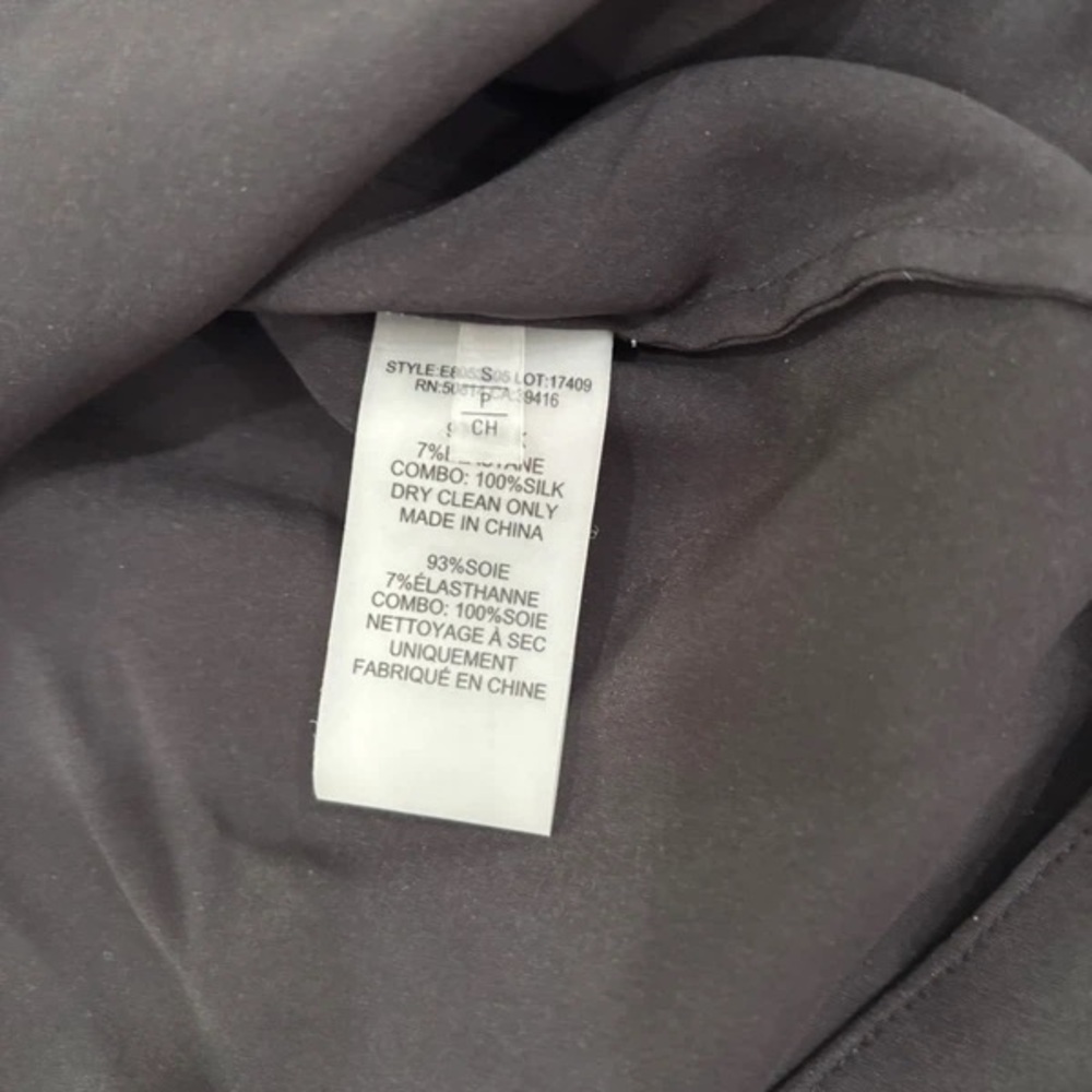 Elie Tahari Black Lightweight Long-Sleeve Shirt Jacket - Picture 3 of 4